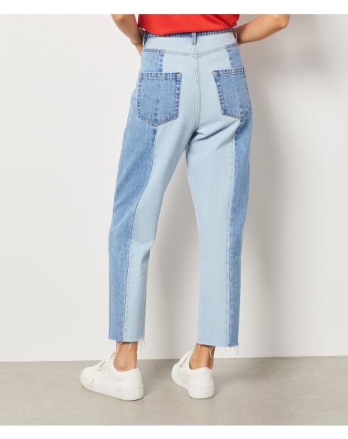 Chichi blauwe broek met patch