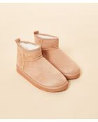 Botas de color rosa empolvado