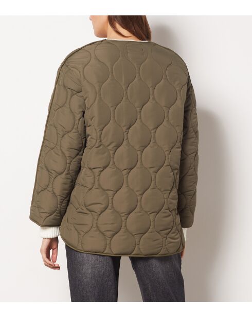 Chaqueta Rouna de color caqui oliva