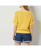 Maglione Crew giallo sole