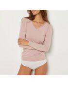 Warm Me Up Spitzenshirt puderrosa