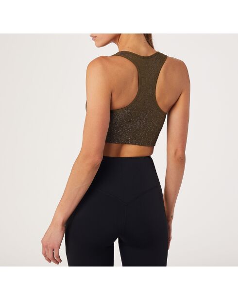 Camiseta sin mangas Podium de color caqui oliva