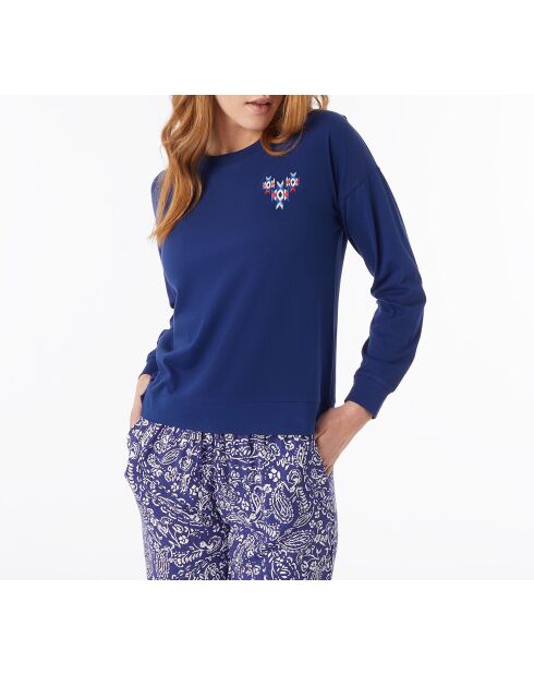 T-shirt blu scuro Soumia