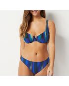 Soutien-gorge avec armature classique Baltic imprimé bleu vert