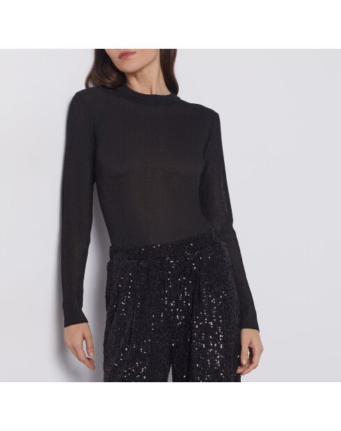 Chana schwarzer Rollkragenpullover