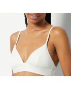 Prims weißer BH ohne dreieckigen Bügel und ohne Schale