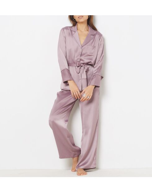 Pantalon Ely mauve