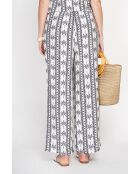 Pantalon Lois noir/blanc