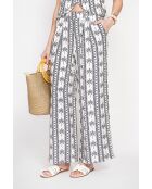 Pantalon Lois noir/blanc