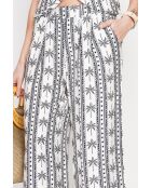 Pantalon Lois noir/blanc