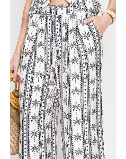 Pantalon Lois noir/blanc