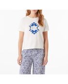 Ecru T-shirt van Suna