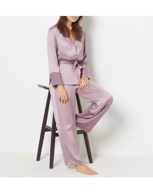 Pantalon Ely mauve