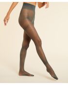 Halb undurchsichtige, khakifarbene, olivgrüne Strumpfhose