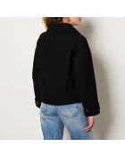 Schwarzer Kurzmantel Lora