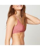 Sujetador Naiades rosa empolvado sin aros y sin concha