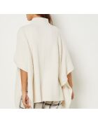 Ecru Poncho Dijan