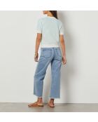 Hellblaue Cora-Strickjacke