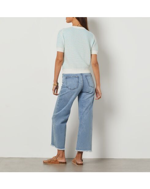 Hellblaue Cora-Strickjacke