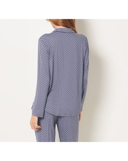 Marineblauw hemd Vikentia