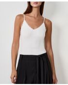 Canotta a canotta Plumine ecru