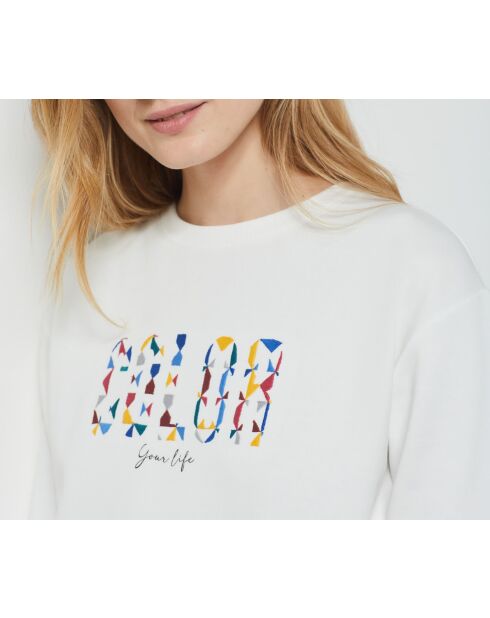 Sweatshirt Bolor écru