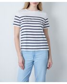 Ponita weißes gestreiftes T-Shirt