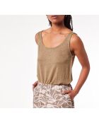 Camiseta sin mangas Ramy caqui oliva