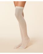 Chaussettes Jambiere Pointelle écrues