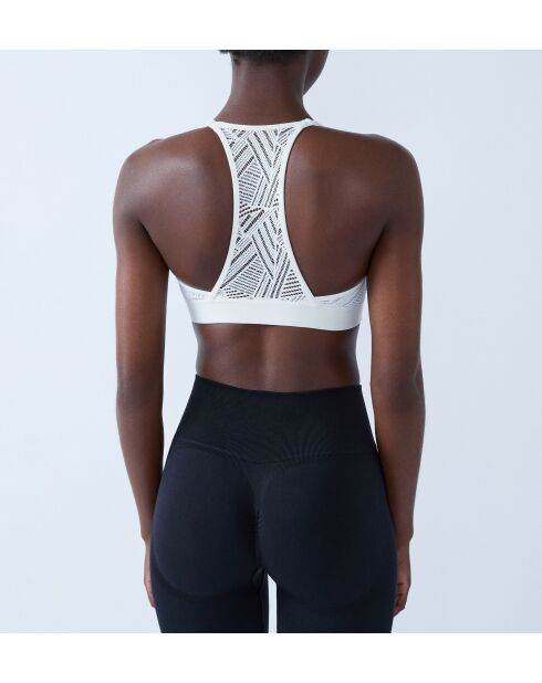 Sujetador con aros en color blanco energético