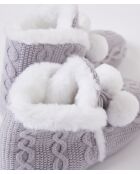 Mercy hellgraue Stiefel