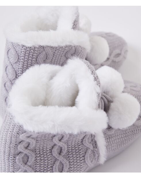 Mercy hellgraue Stiefel