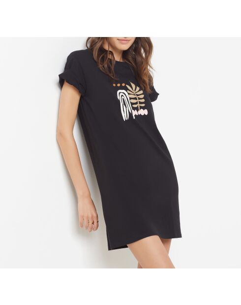 Big T Klara schwarzes Nachthemd