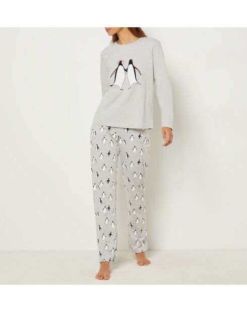 Pyjama trois pièces Veda anthracite