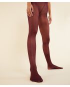 Collant Semi Opaque Colore bordeaux grenat
