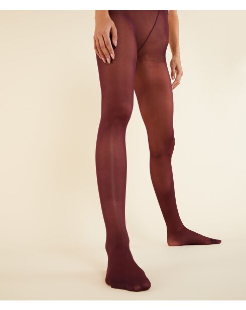 Collant Semi Opaque Colore bordeaux grenat