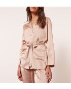 Loungehemd in roze kleur