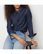 Blauwgroen hemd Daria