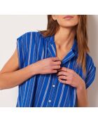 Koningsblauw hemd Cano