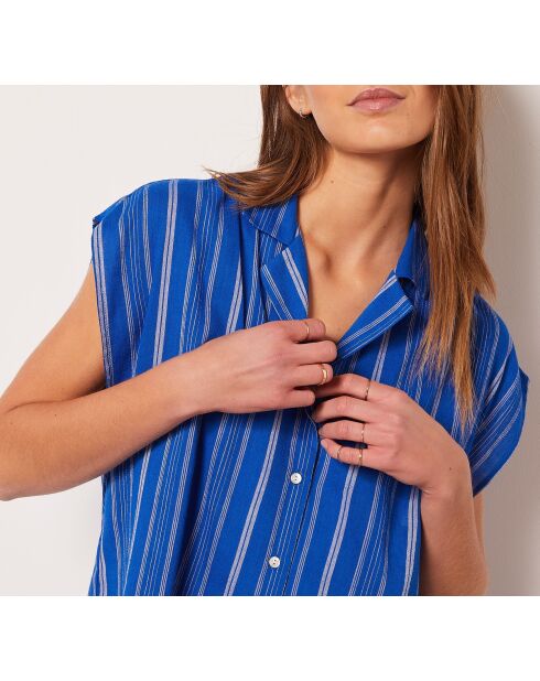 Koningsblauw hemd Cano