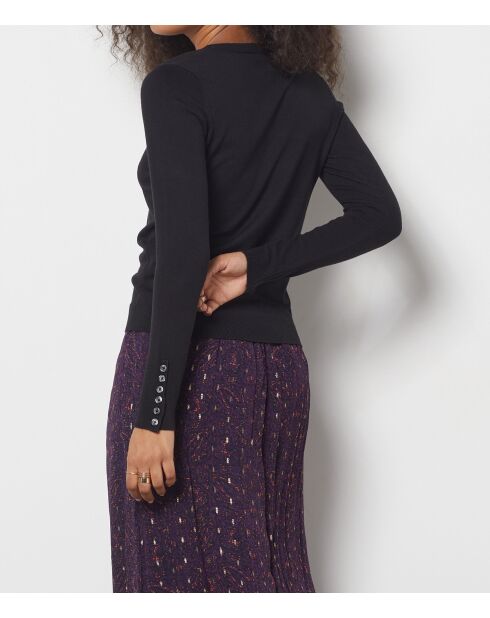 Criss zwarte trui met V-hals