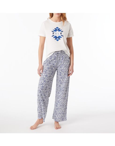 Ecru T-shirt van Suna