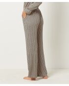 Roseanne schwarze bedruckte Hose