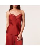 Caraco Sunflower bordeaux grenat