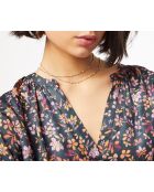 Athia jurk met marineblauwe print