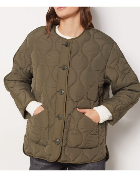 Chaqueta Rouna de color caqui oliva