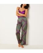 Maia Hose mit grünem Hintergrunddruck