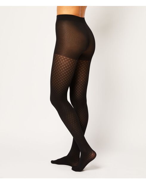 Enid Trompe L Oeil zwarte panty