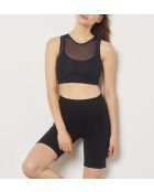 Sujetador negro con aros Punch