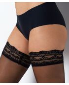 15D Satine schwarze Strumpfhose